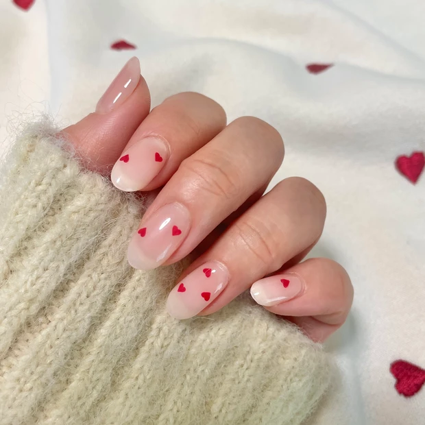 セルフネイル　バレンタインネイル　オホーラ　ohora 　レビュー