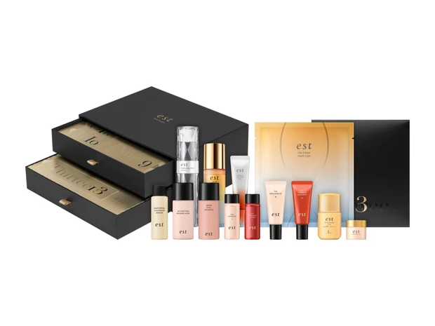 est（エスト）からは人気スキンケアアイテム13点を含むホリデーコフレが到着【クリスマスコフレ2025】