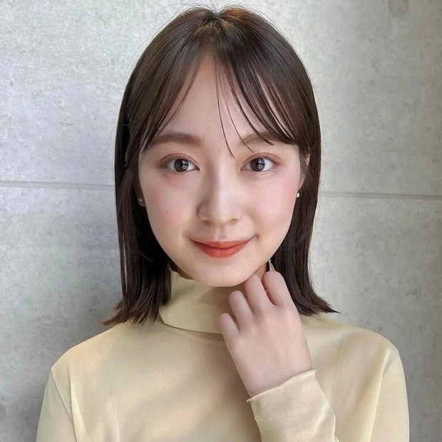 【若く見える髪型・ヘアスタイル】ロブ2選_若見え&美人見えを実現! 上品ブラウンカラーのロブヘア