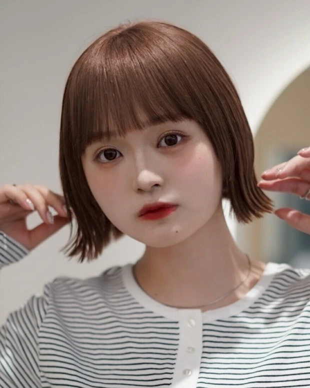 ヘアカタログ　ボブ　ボブヘア　前髪あり