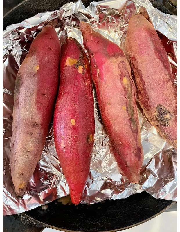 【ダイエット中のヘルシーおやつ】まるでスイーツ!マキア掲載レシピ「冷やし焼き芋」を作ってみた_2