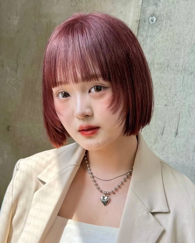 ヘアカタログ ボブ ミニボブ 前髪あり サイド