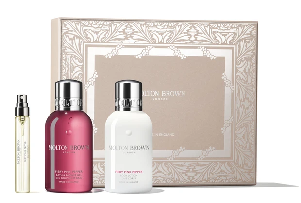 モルトンブラウンクリスマスコフレ2025 ピンクペッパー フレグランス レイヤリング コレクション 7.5ml, 100ml×2 