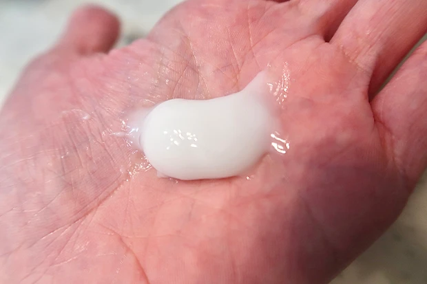 ヴァセリン グルタヒア ボディローション ブライトニングのテクスチャー