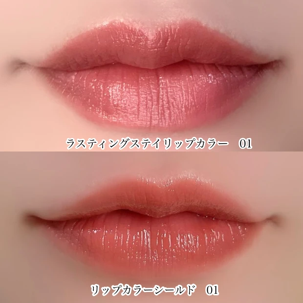 セザンヌ CEZANNE ラスティングステイリップカラー リップカラーシールド 比較