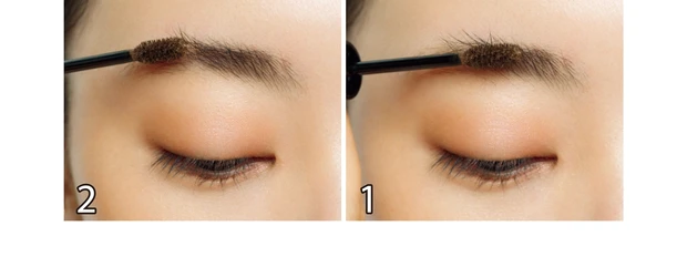 繊維入りマスカラで長さをプラス