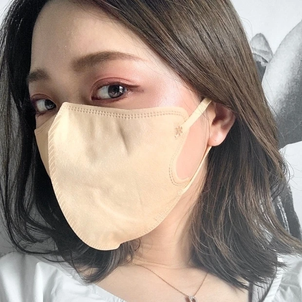 スパンレース　不織布マスク　立体マスク  小顔マスク