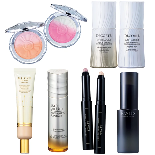 【新作・新色コスメ11選】ジルスチュアートのチークやコスメデコルテの美容液をマキアエディターズがスウォッチ＆本気レビュー！