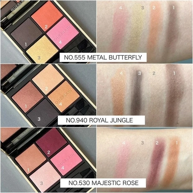 【秋新色コスメ2022】ゲラン オンブル ジェのスウォッチ2