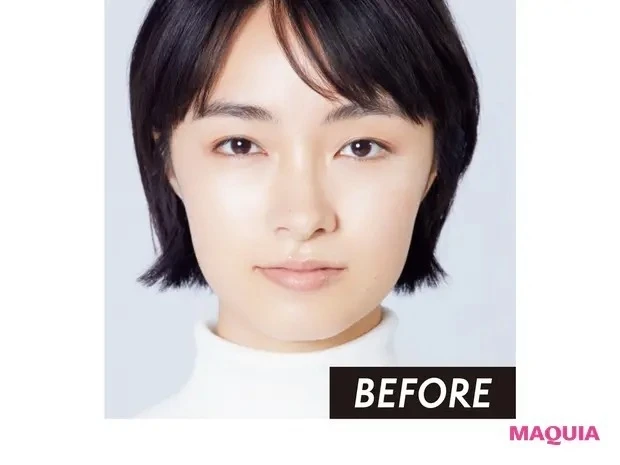 【まつ毛メイクのポイント】すっきり目を生かすまつ毛メイク_BEFORE写真