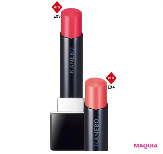 2024年夏新色リップ_カネボウ ルージュスターヴァイブラント EX-3／EX-4