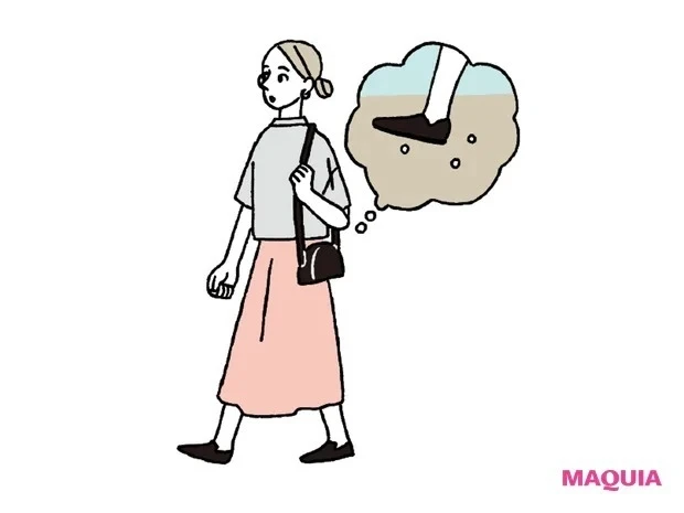 「脳疲労」を元気にする脳ケア_足の裏の感覚に集中しながら通勤する