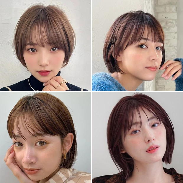 【前髪あり】ショート&ショートボブ30選! 面長カバーやトレンドのウルフスタイルなども紹介