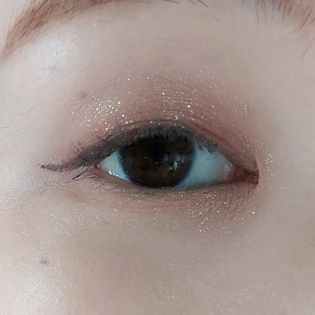 【一重の夏メイク】WHOMEEのシングルラメシャドウで大人のキラキラメイク☆_4_1