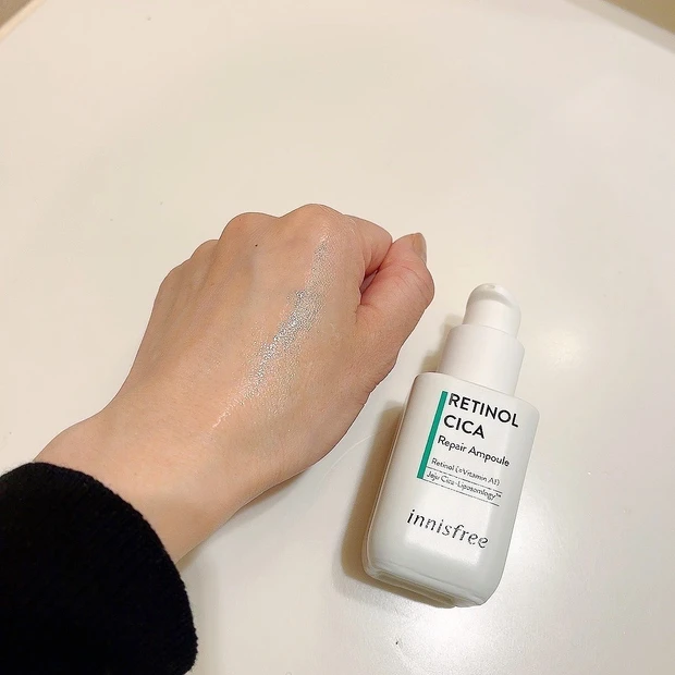 【innisfree レチノール シカ リペア セラム】大人気の秘密は!? 初心者でも挑戦しやすいレチノール配合美容液。使用感・効果を徹底レポ♡_3