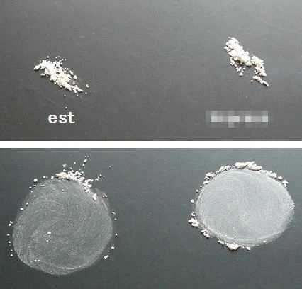 パウダーの付け心地の比較画像