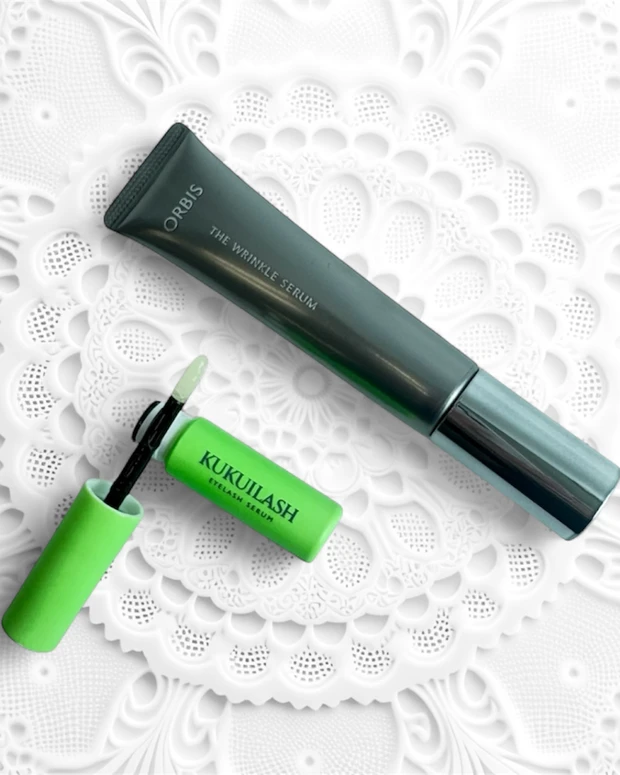 エディターの愛用品、推しコス、オルビス ザ リンクルセラム、シワ改善、美容液、マンダム ククイラッシュ まつ毛美容液、マキア