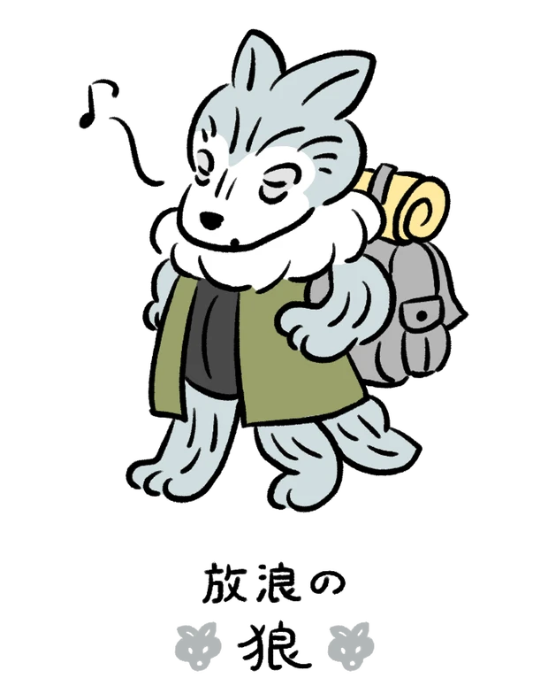 動物キャラナビ占い 動物占い 基本性格 放浪の狼