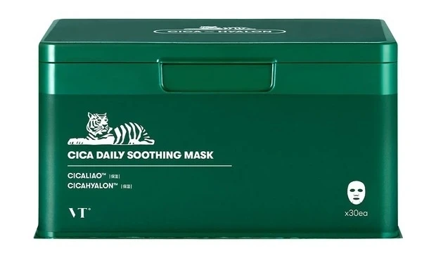 肌悩み別おすすめ韓国シートマスク_VT コスメティックス CICAデイリースージングマスク 30枚入り ¥2420