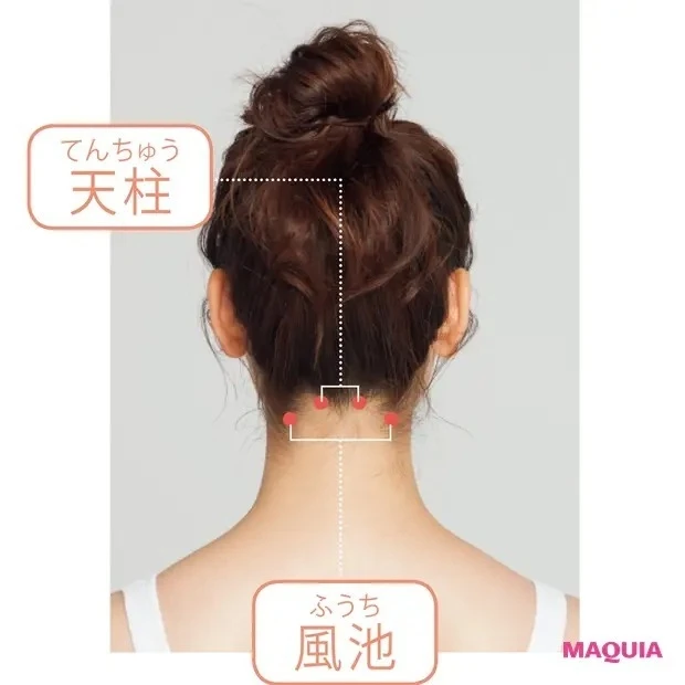 【簡単ツボ押し&マッサージで免疫力アップ】ツボ解説_天柱(てんちゅう)、風池(ふうち)