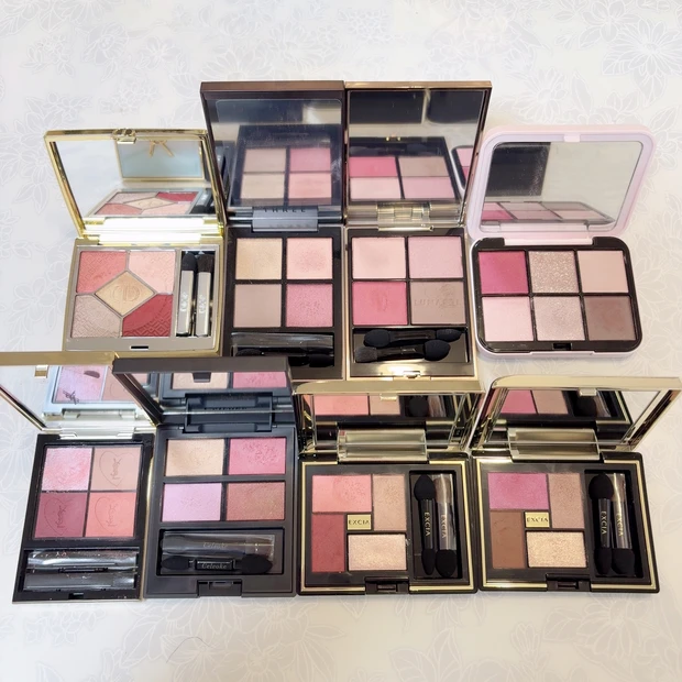 一軍のピンクアイシャドウたち