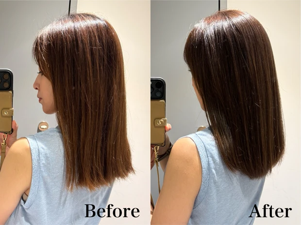 秋支度にヘアメンテナンス。ブルーグレー系のベージュにカラーチェンジしました_3