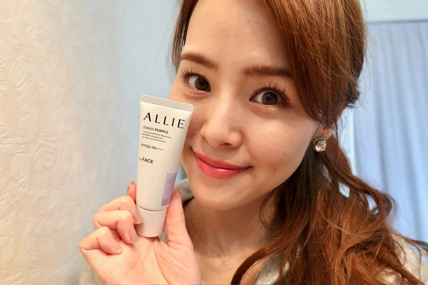【冬でも紫外線対策必須】【くすみ・毛穴悩みにはパープルのコントロールカラー下地を】ALLIE ノーファンデUV_4