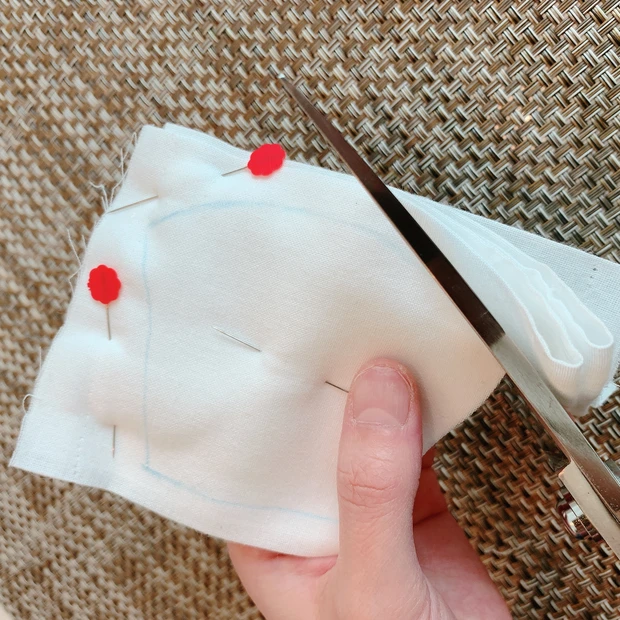 【アベノマスクリメイク】20分で出来る赤ちゃん用マスク　※型紙付_3_3