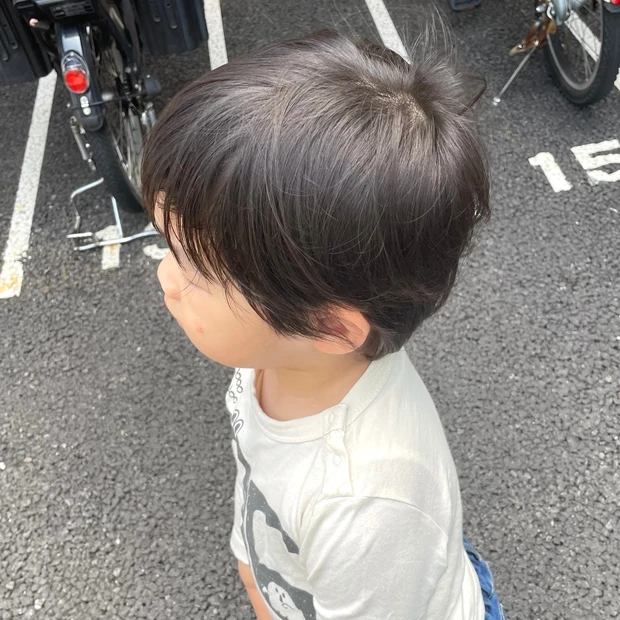 オーダーは息子の髪色⁉︎夏に向けてカラーチェンジ⭐︎わがままオーダーに応えていただきました♪【ヘアメンテナンス】_2_1