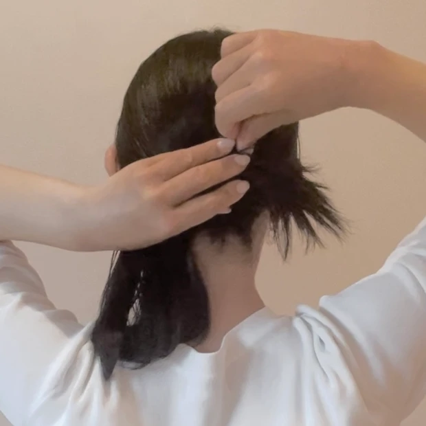 【2025年おすすめ】大人気の韓国ヘアアレンジ【カチモリ】の作り方!_3