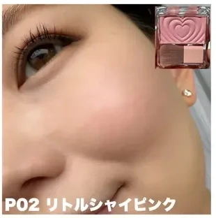 キャンメイク「パウダーチークス」をイエベがスウォッチ P02 リトルシャイピンク