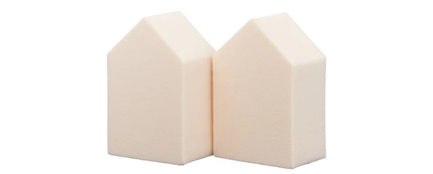 ジェリータッチスポンジ ハウス型6P ￥528／ロージーローザ