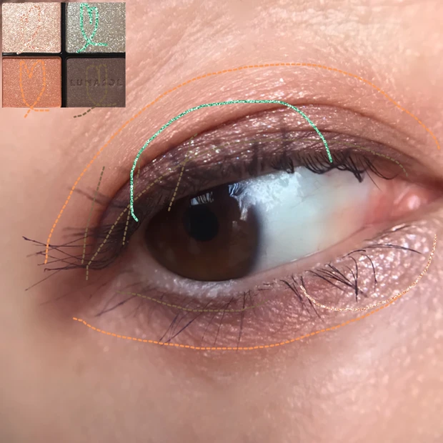 アイカラーレーションEX34 メイクプロセス