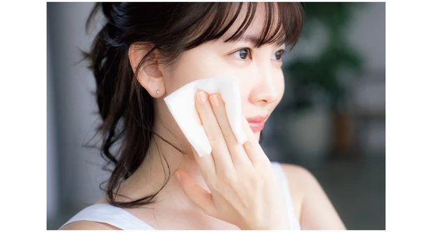 拭き取り＋セラムで透明感＆ハリをUP