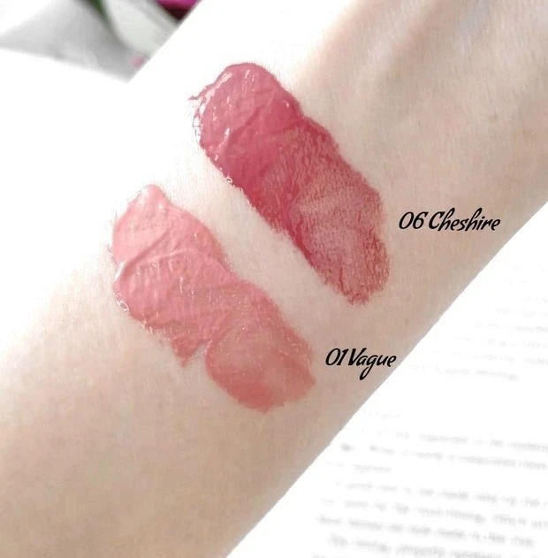 【おすすめ韓国リップ⑨】MUZIGAE MANSION(ムジゲ マンション) ICY GLOW 01 06 おすすめカラーをスウォッチ