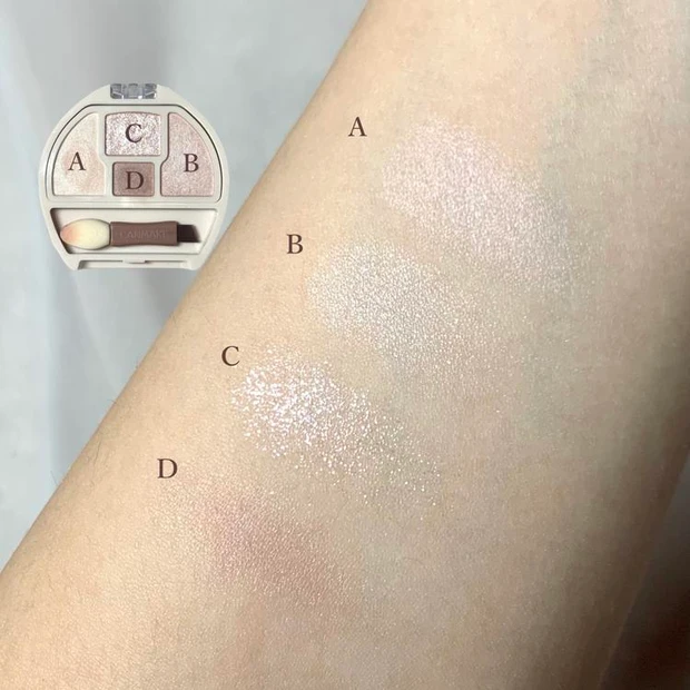 キャンメイク プランぷくコーデアイズNeo N01 しらたまプランぷく ブルべ スウォッチ