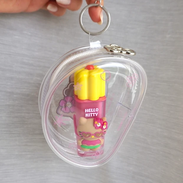 韓国のOLIVEYOUNG(オリーブヤング)×サンリオコラボアイテム　foodology 日焼けキティ×コレオロジー カッティングゼリー のおまけポーチ画像