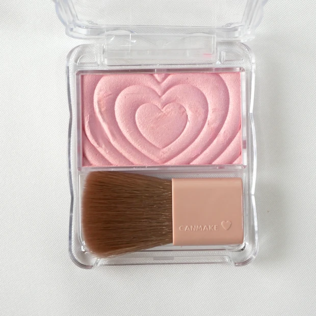 キャンメイCANMAKE パウダーチークス P02 リトルシャイピンク ブルベ 全色レビュー