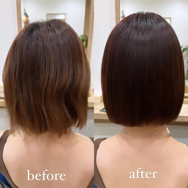 【中性ストレート🌼✖️切っぱなしボブ💇🏼‍♀️】梅雨も猛暑も乗り越えられちゃうストレートヘア♪_3