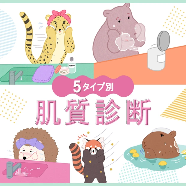 マキア　肌質診断　敏感肌　乾燥肌　混合肌　脂性肌　オイリー肌