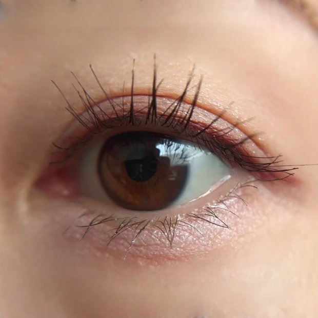 いちごミルクメイク　アイメイク 仕上がり