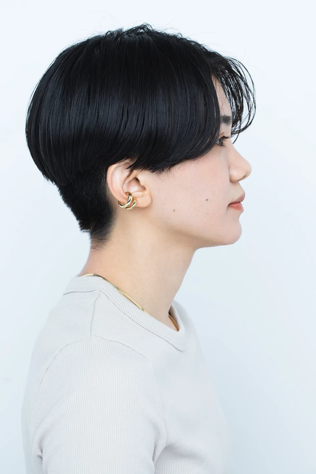 小顔 小顔ヘア ショート 丸顔