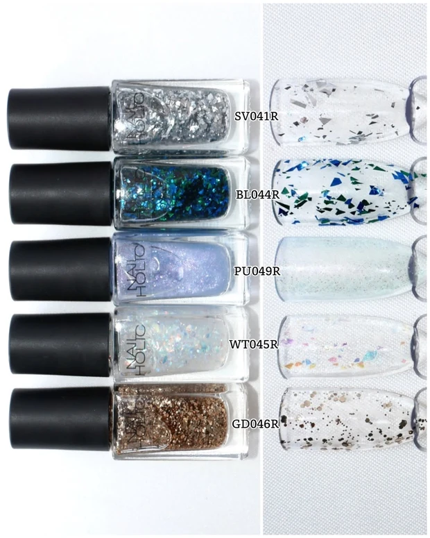 ネイルホリック ラメフレークカラーズ スウォッチ1