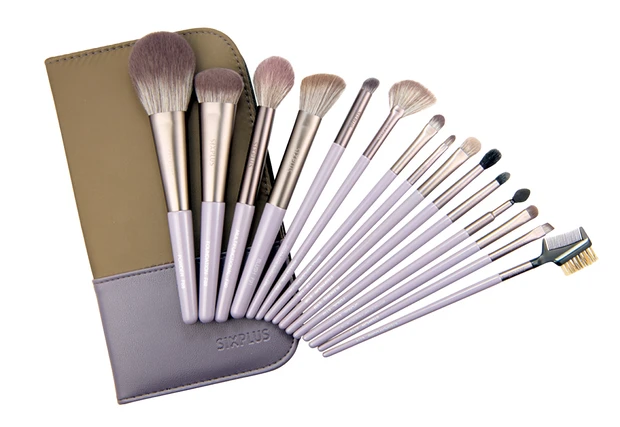 GYUTAE 小顔メイク 丸顔 ウィステリア15本メイクブラシセット