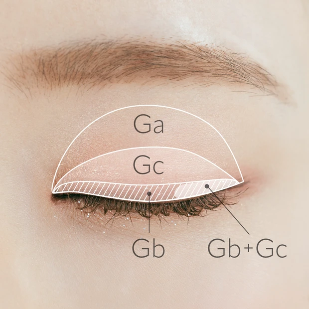 声優青山なぎさメイク画像⑤目元アップ閉じ