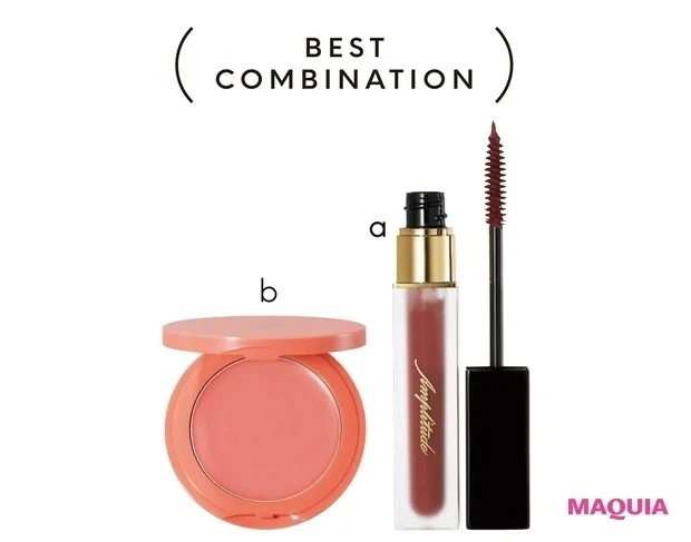 【大人のピンクメイク】まぶた中央のみにのせるのがコツ_おすすめのチーク・マスカラ