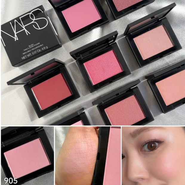 【NARS】名品チーク「ブラッシュ N」の新8色を全色スウォッチ！ アジア限定シェードも登場