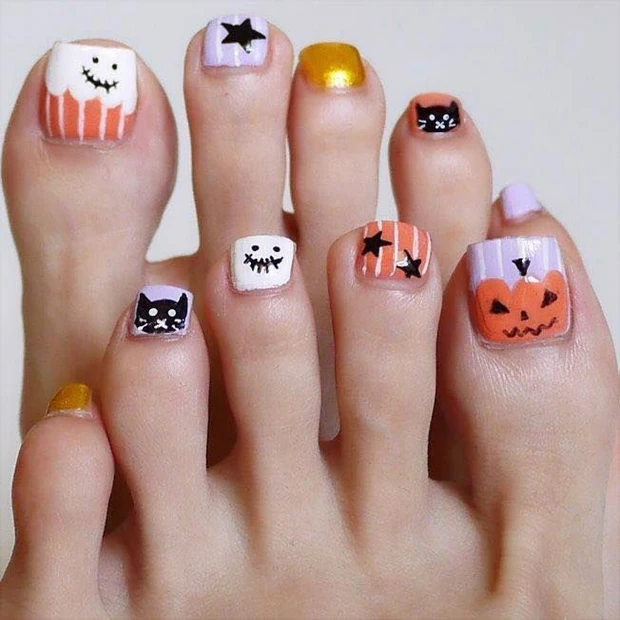 遊び心満載！ ポップで可愛いハロウィンネイル【ギ☆のセルフネイル手本帖】