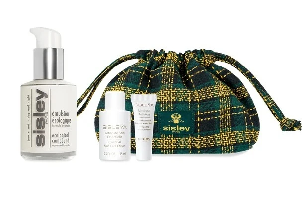 シスレーの限定ポーチ付きクリスマスコフレ エコロジカル コムパウンド アドバンスト コフレ