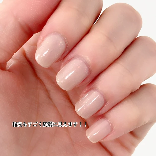 【セルフネイル】指先が綺麗に見える♡新雪みたいに輝くうるうる美ツヤネイルで冬気分を高めちゃおう！_4
